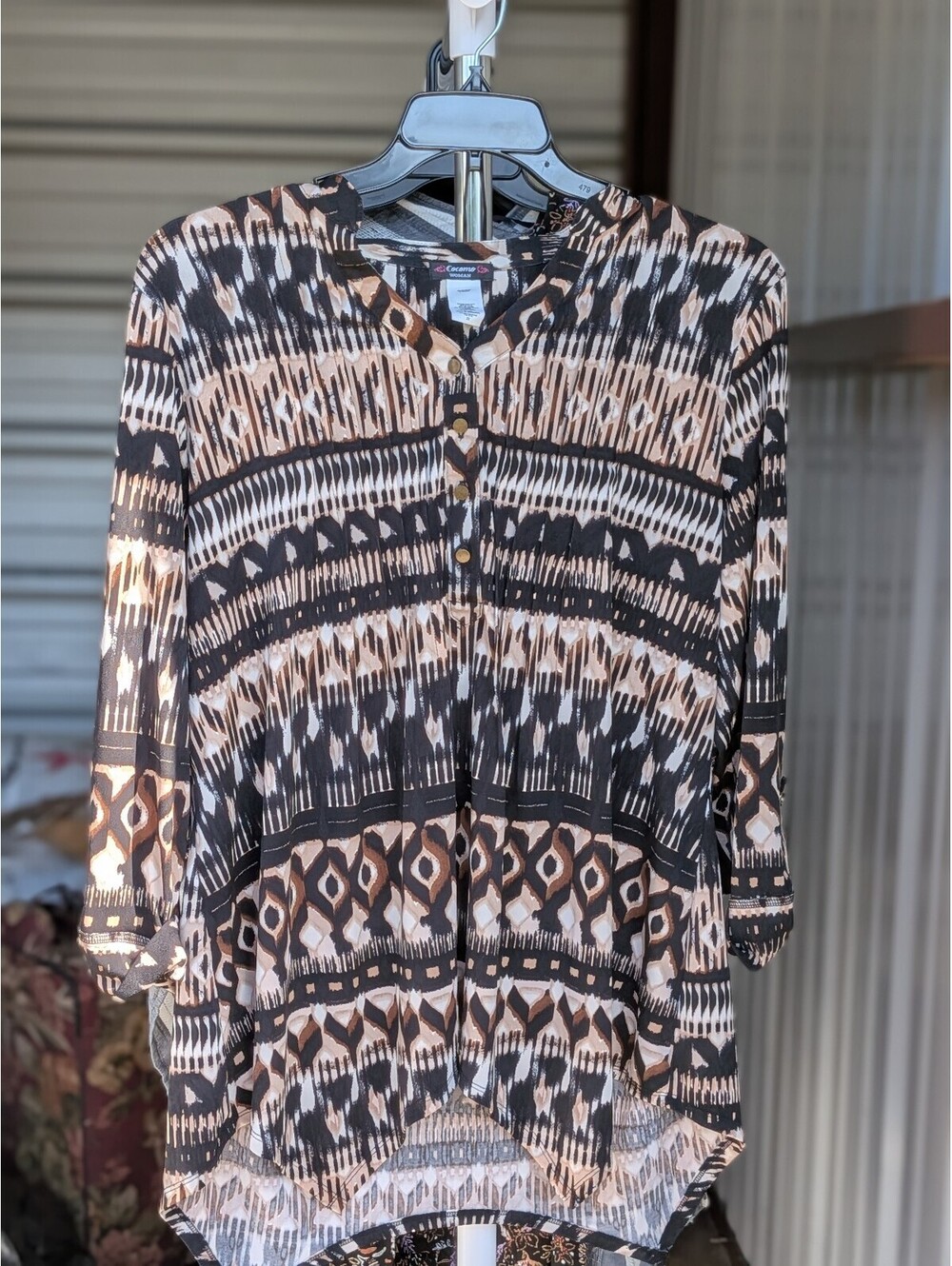 Como Woman geometric print blouse